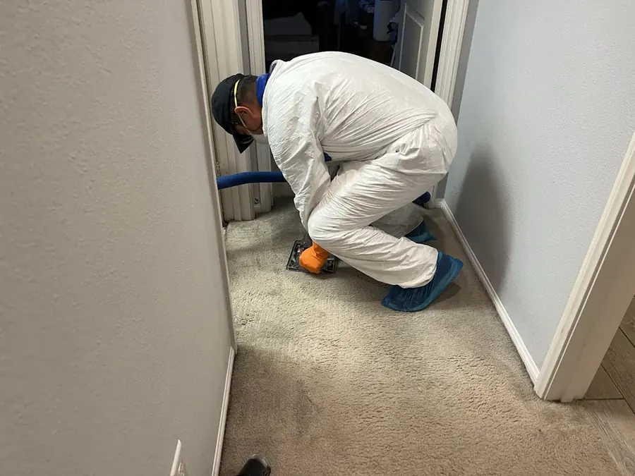 Checking a hallway for moisture in Stevenson Ranch