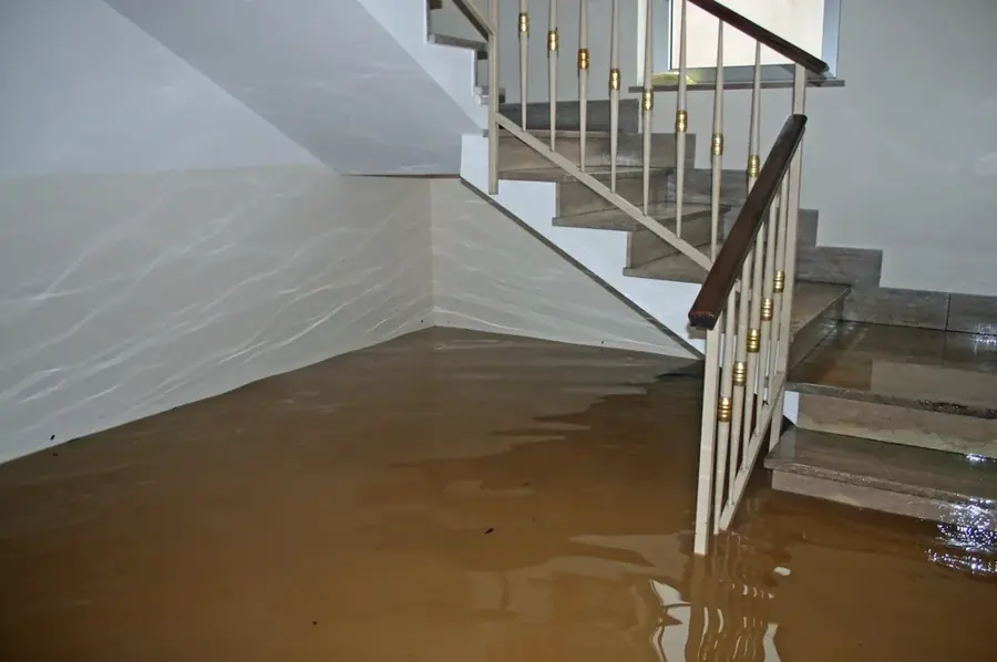 A Santa Clarita home being dried and restored after water damage