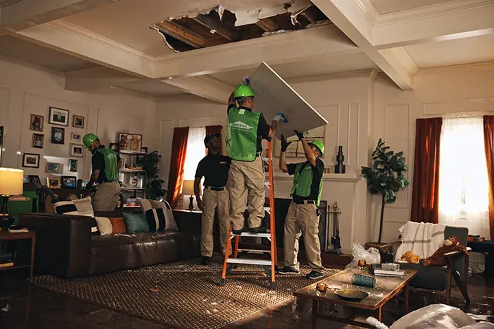 Water stained ceiling in a Santa Clarita home